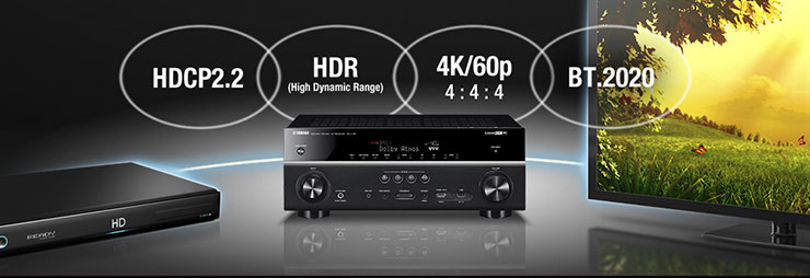 Yamaha 7.2声道无线家庭影院功放RX-V781、RX-V681支持Dolby Atmos®,DTS:X™, 4K Ultra HD 和MusicCast 多房间无线智能音乐系统